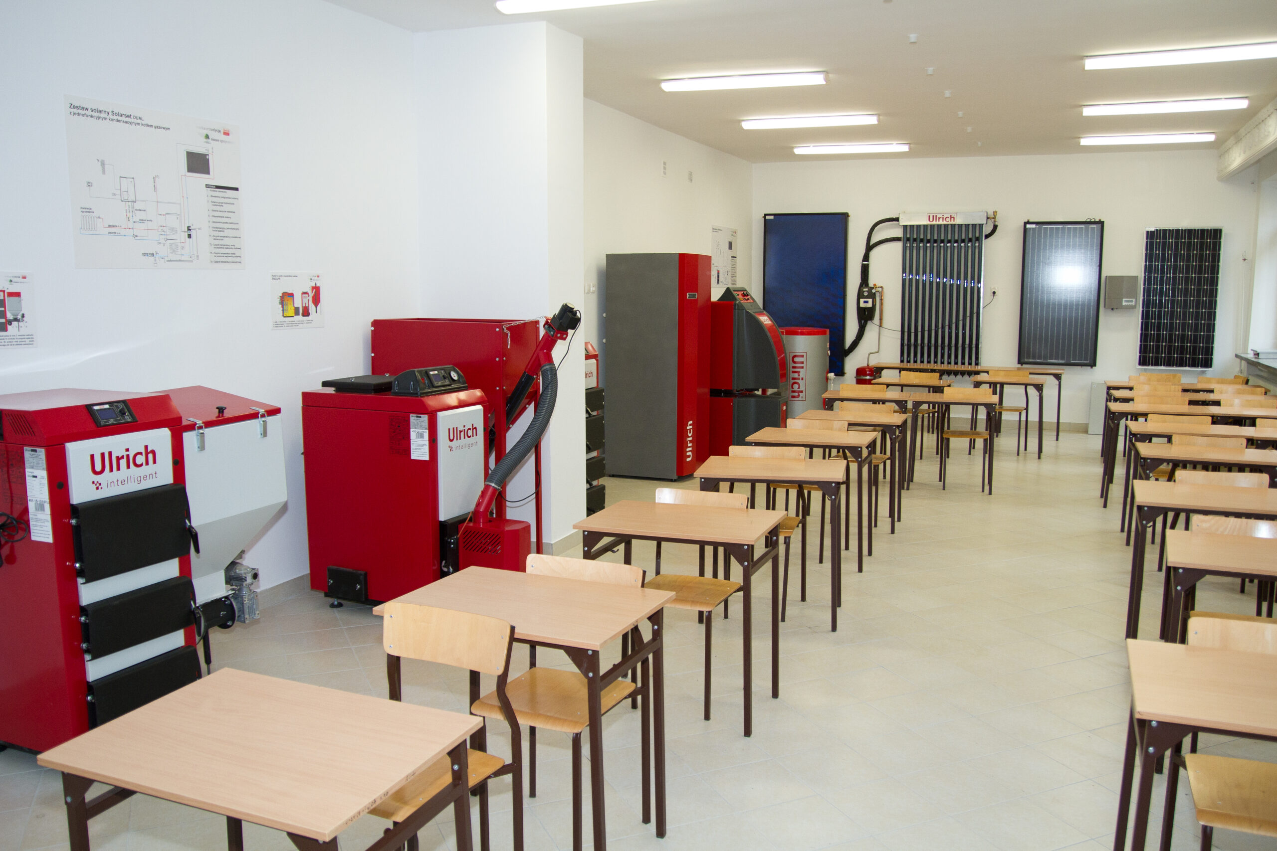 Pracownia dydaktyczna wyposażona w urządzenia grzewcze Ulrich